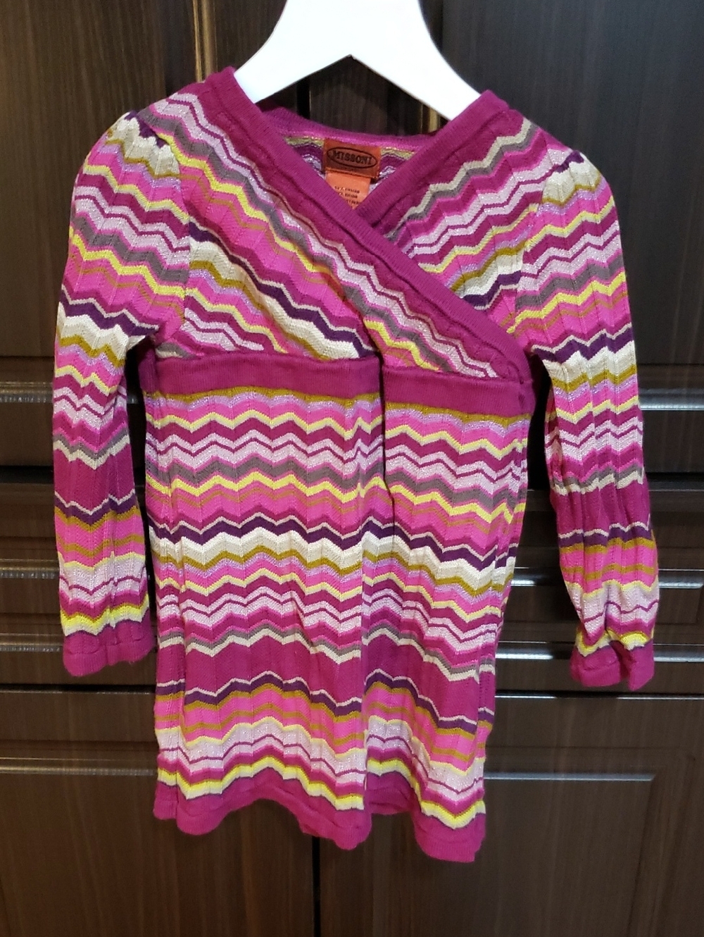 Missoni Girls Pullover Wrap Dress, Size 2-3Y